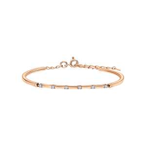 Золотой браслет с бриллиантами природными