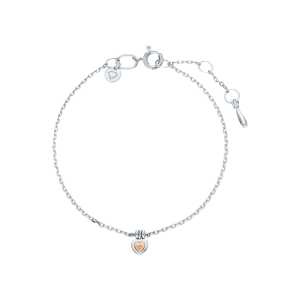 Серебряный браслет с бриллиантами природными