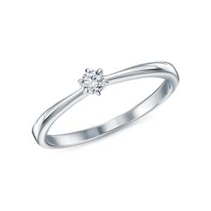 Золотое кольцо с бриллиантами природными