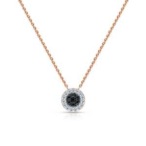 Золотое шейное украшение с бриллиантами природными и сапфирами природными